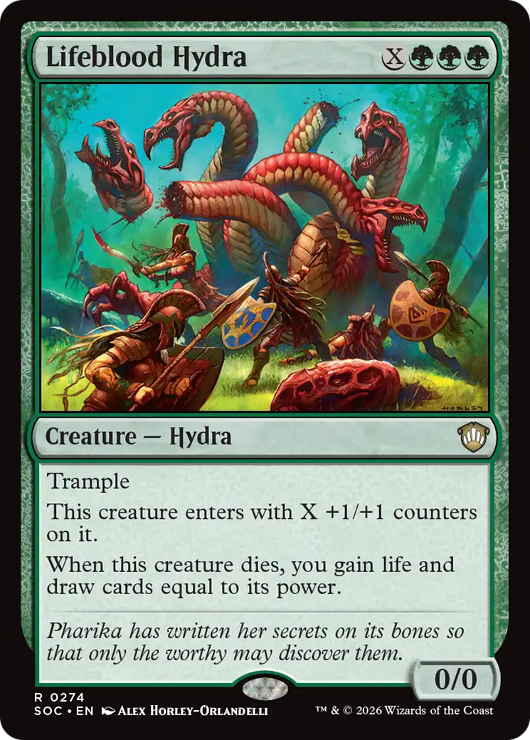Lifeblood Hydra [Secrets of Strixhaven Commander] | Exor Games New Glasgow