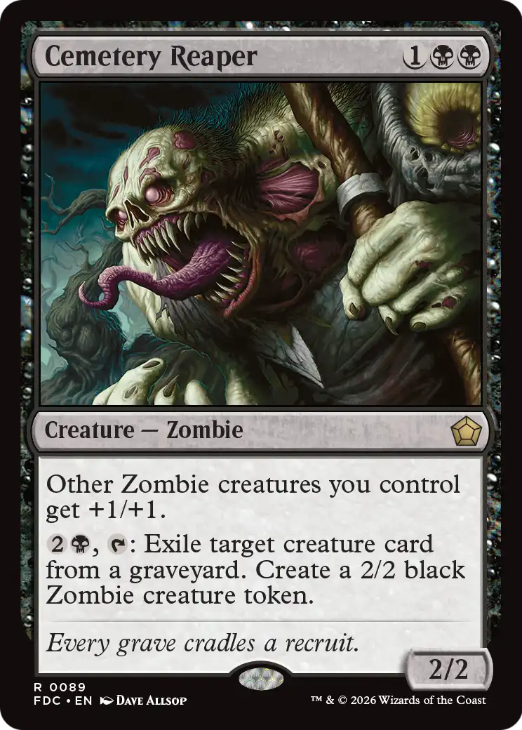 Cemetery Reaper [Foundations Commander] | Exor Games New Glasgow