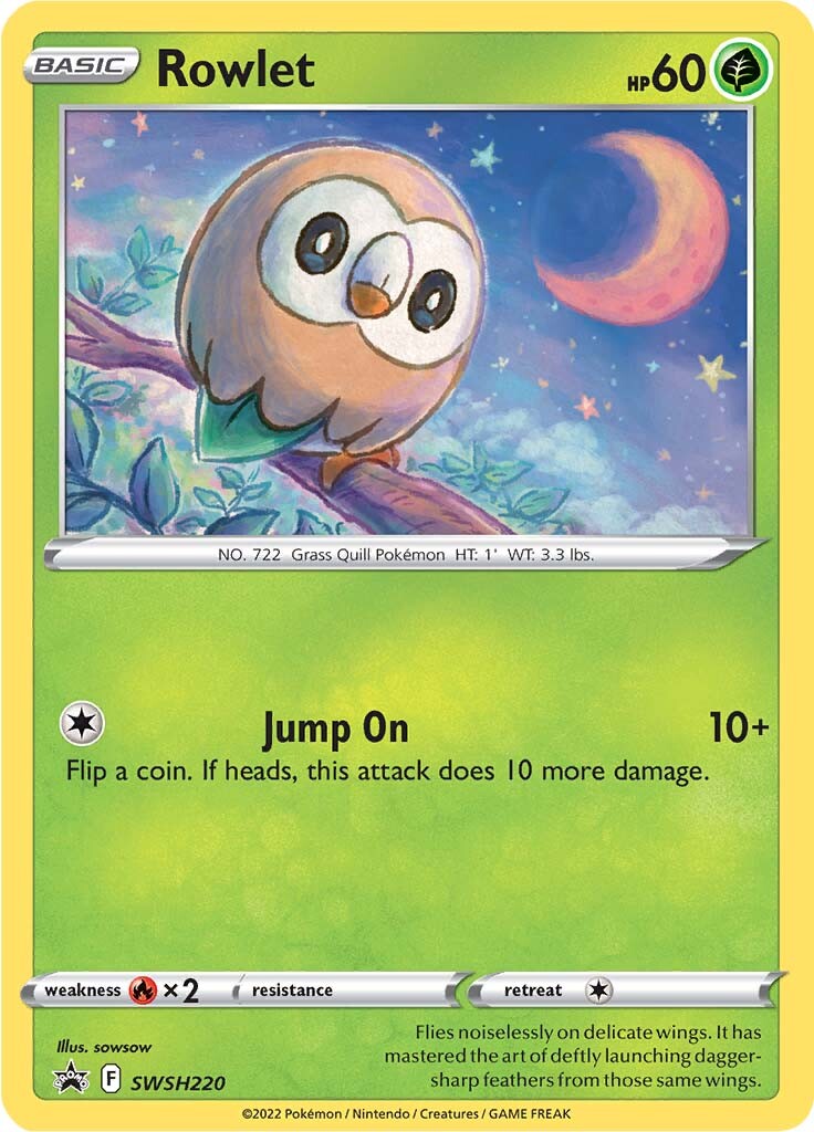 Rowlet (SWSH220) [Sword & Shield: Black Star Promos] | Exor Games New Glasgow