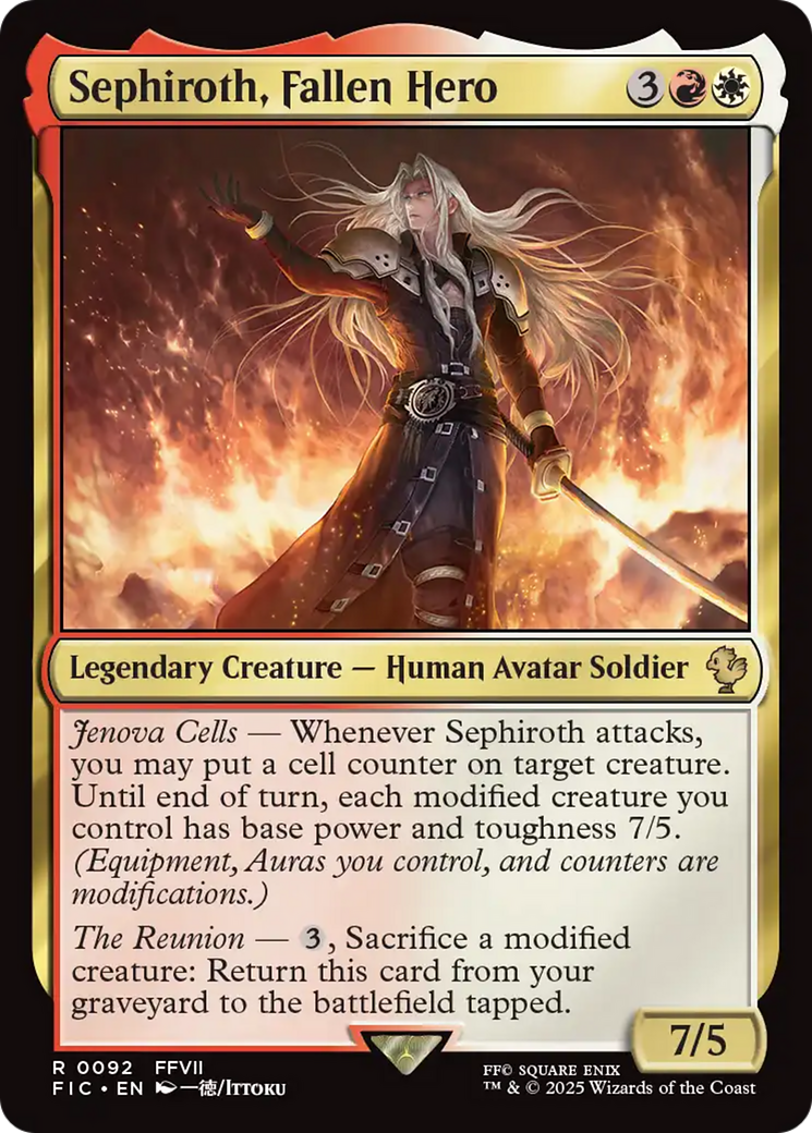 Sephiroth, Fallen Hero [FINAL FANTASY Commander] | Exor Games New Glasgow