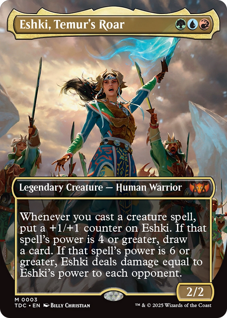 Eshki, Temur's Roar (Borderless) [Tarkir: Dragonstorm Commander] | Exor Games New Glasgow