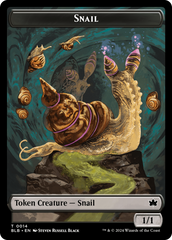 Snail // Thundertrap Trainer Double-Sided Token [Bloomburrow Tokens] | Exor Games New Glasgow