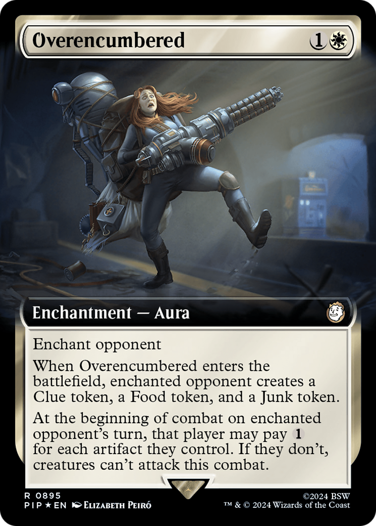 Overencumbered (Extended Art) (Surge Foil) [Fallout] | Exor Games New Glasgow