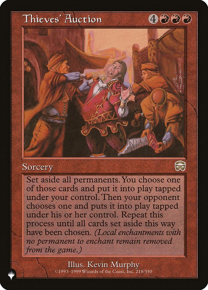 Thieves' Auction [The List] | Exor Games New Glasgow