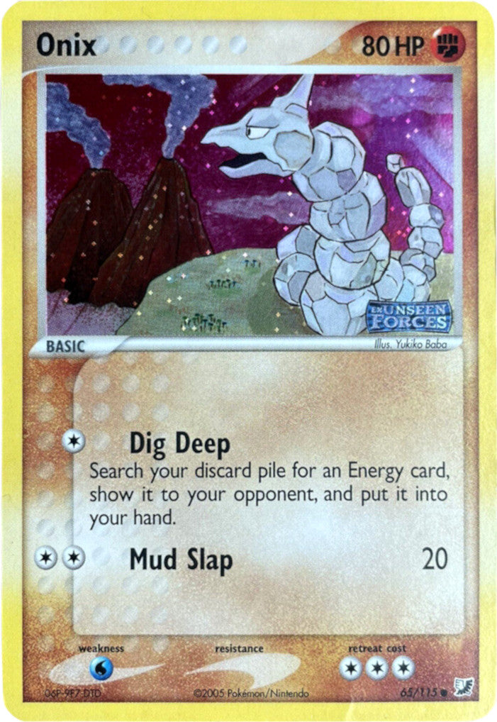 Onix (65/115) (Stamped) [EX: Unseen Forces] | Exor Games New Glasgow