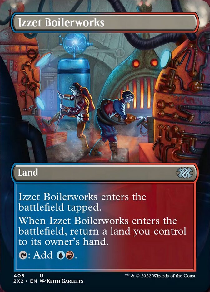 Izzet Boilerworks (Borderless Alternate Art) [Double Masters 2022] | Exor Games New Glasgow