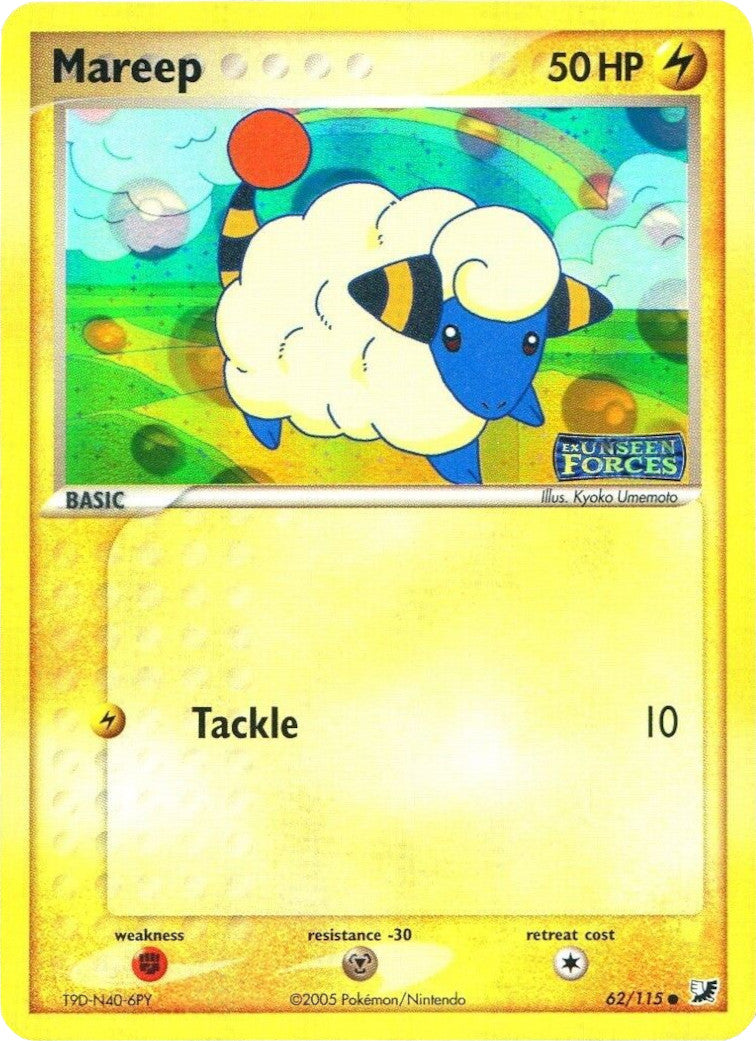 Mareep (62/115) (Stamped) [EX: Unseen Forces] | Exor Games New Glasgow