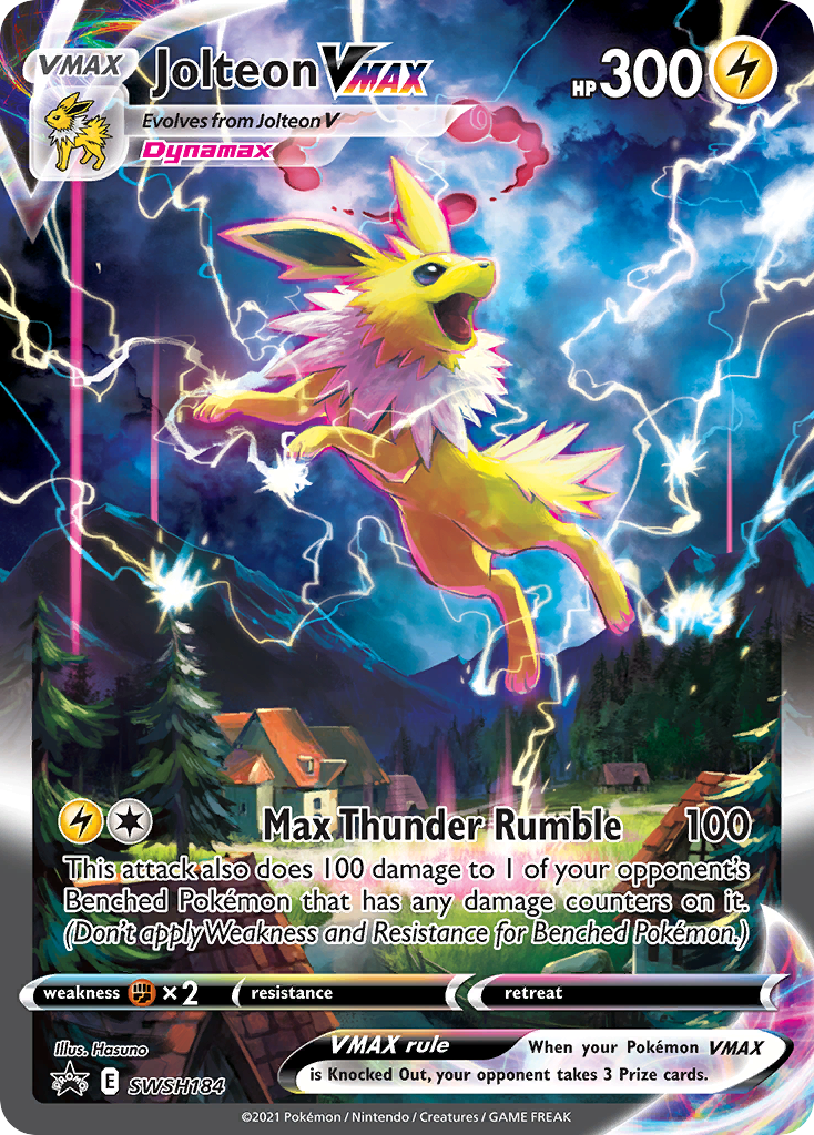 Jolteon VMAX (SWSH184) (Jumbo Card) [Sword & Shield: Black Star Promos] | Exor Games New Glasgow