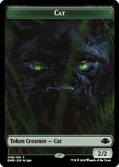 Goblin // Cat (008) Double-Sided Token [Dominaria Remastered Tokens] | Exor Games New Glasgow