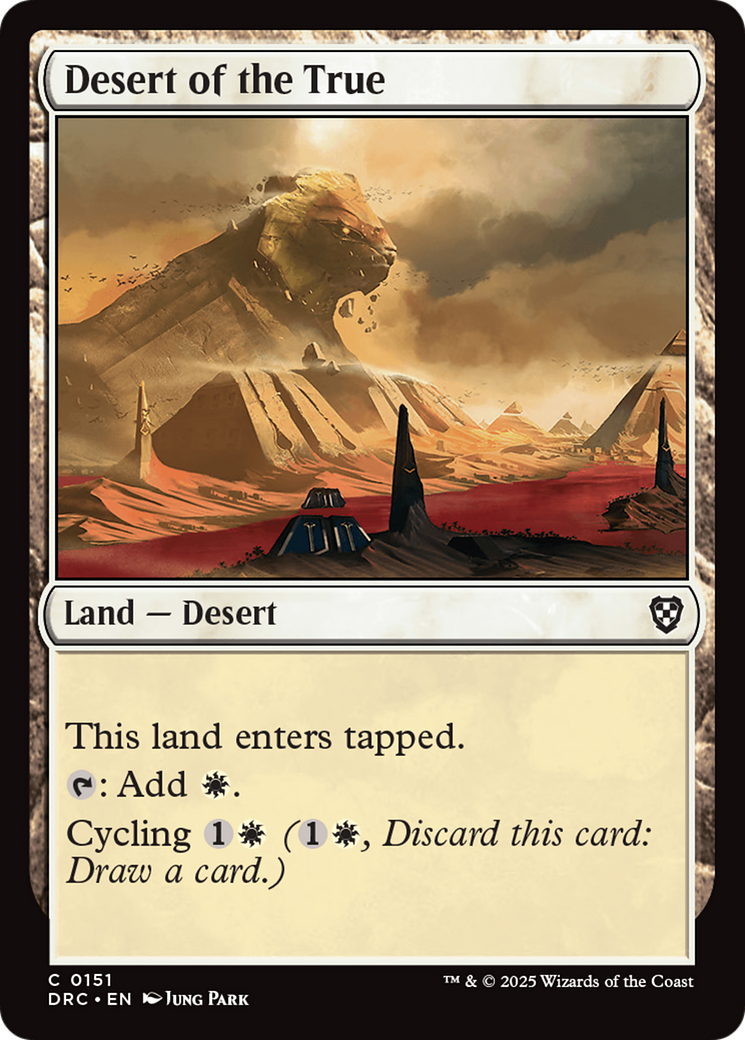 Desert of the True [Aetherdrift Commander] | Exor Games New Glasgow