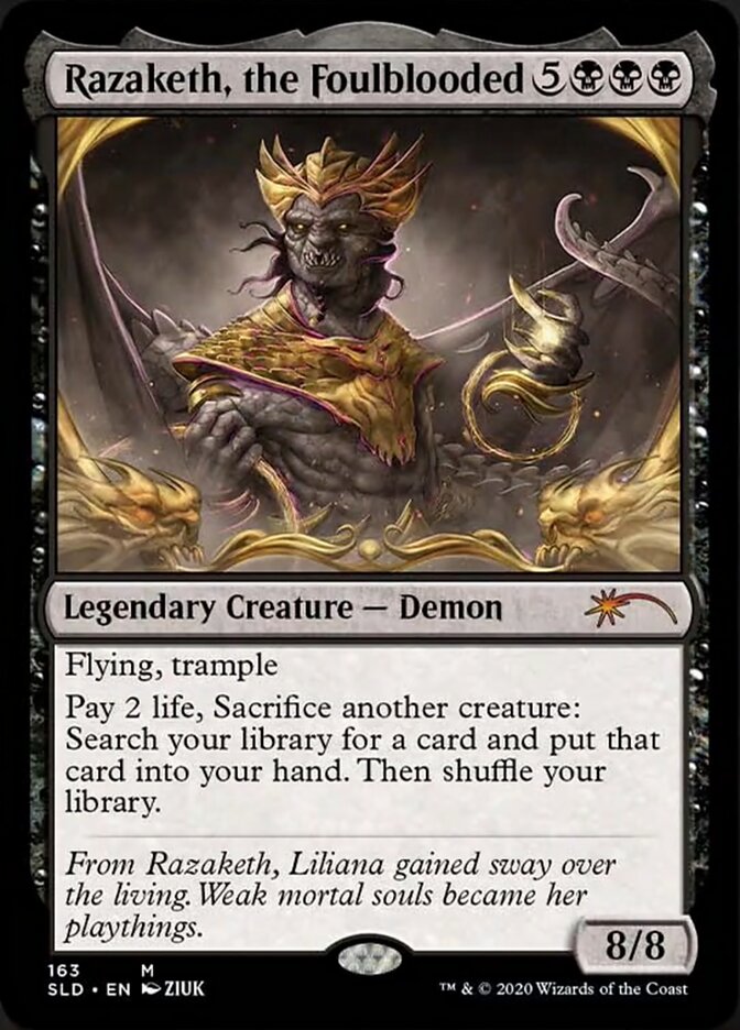 Razaketh, the Foulblooded (Foil Etched) [Secret Lair Drop Series] | Exor Games New Glasgow