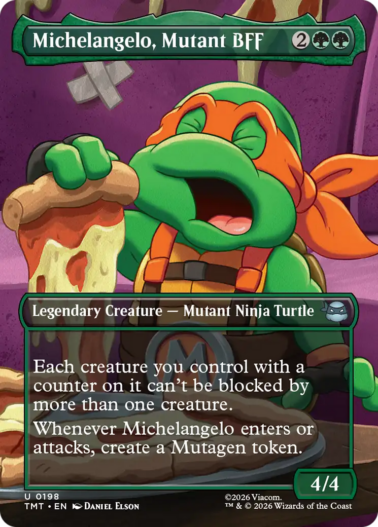 Michelangelo, Mutant BFF (Borderless) [Teenage Mutant Ninja Turtles] | Exor Games New Glasgow