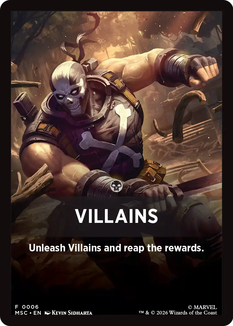 Villains Theme Card [Marvel Super Heroes Commander] | Exor Games New Glasgow