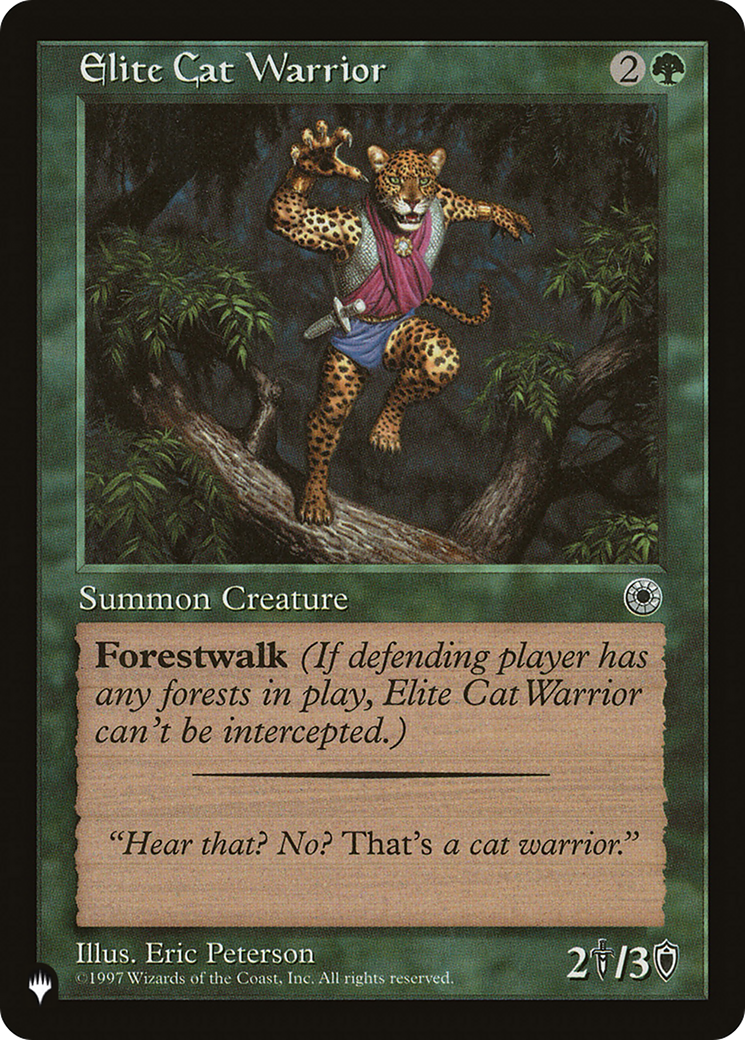 Elite Cat Warrior (Flavor Text) [The List Reprints] | Exor Games New Glasgow