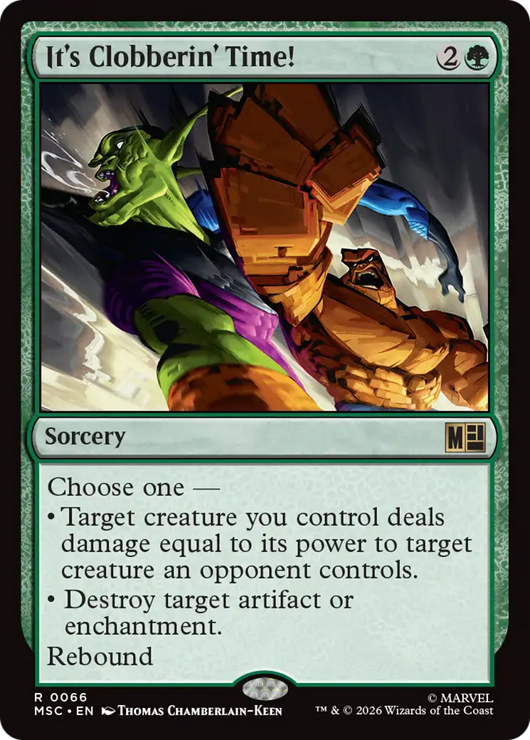 It's Clobberin' Time! (Surge Foil) [Marvel Super Heroes Commander] | Exor Games New Glasgow