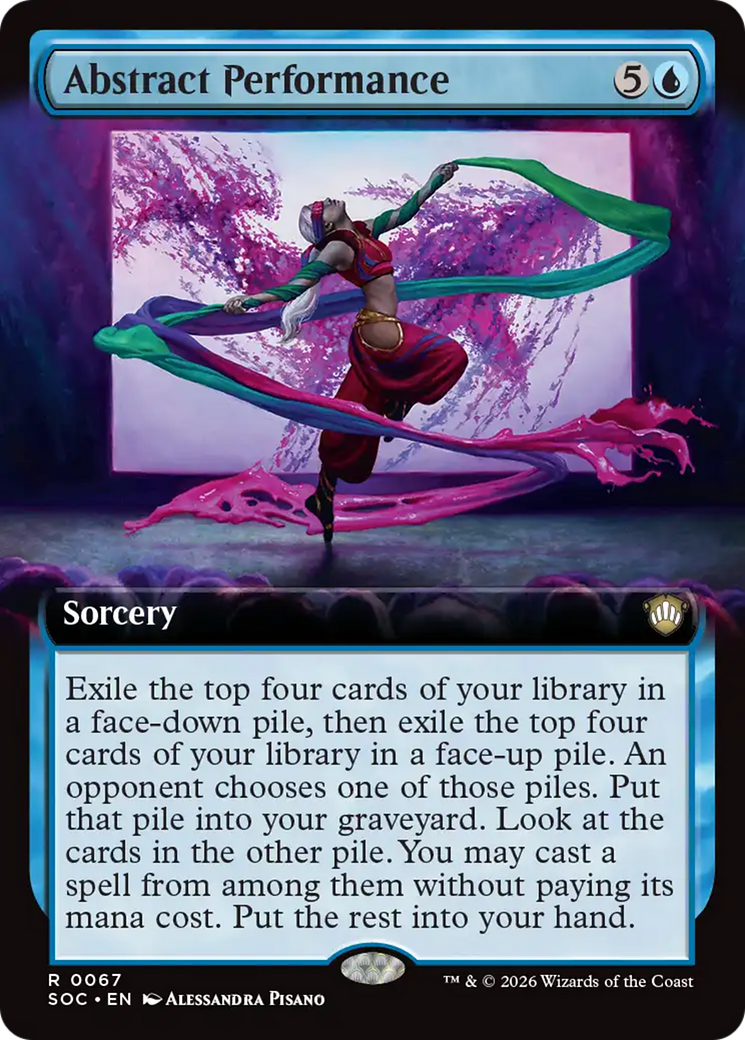 Abstract Performance (Extended Art) [Secrets of Strixhaven Commander] | Exor Games New Glasgow