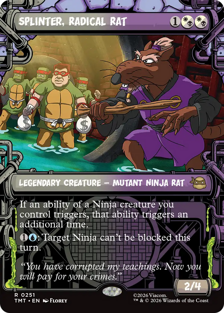 Splinter, Radical Rat (Showcase) [Teenage Mutant Ninja Turtles] | Exor Games New Glasgow