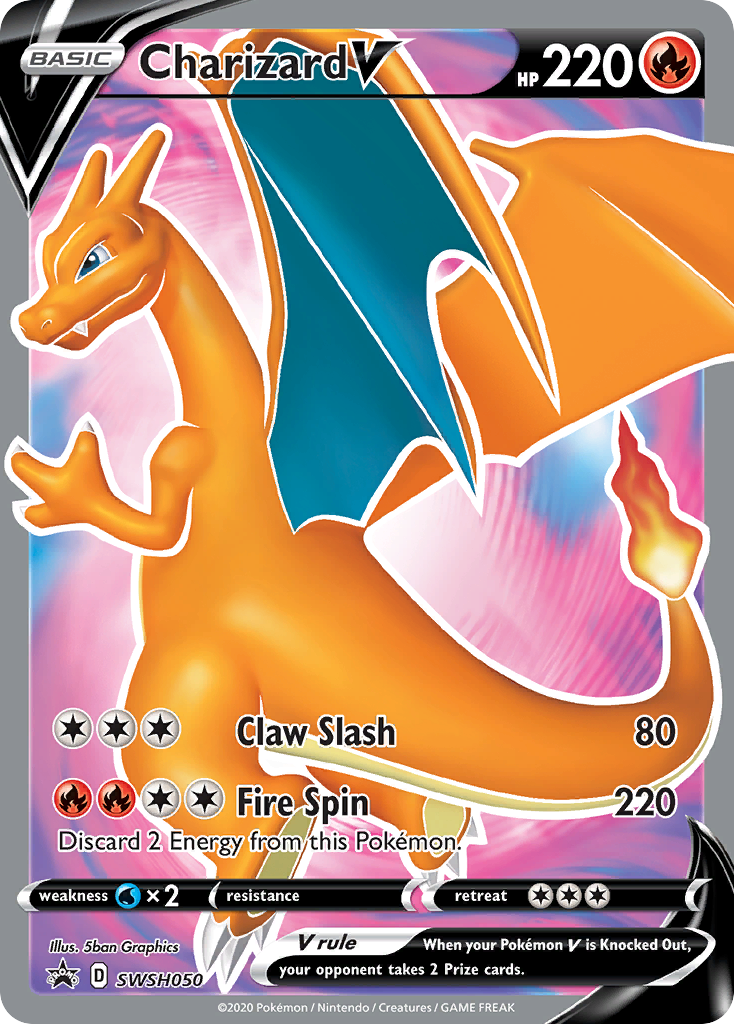 Charizard V (SWSH050) [Sword & Shield: Black Star Promos] | Exor Games New Glasgow