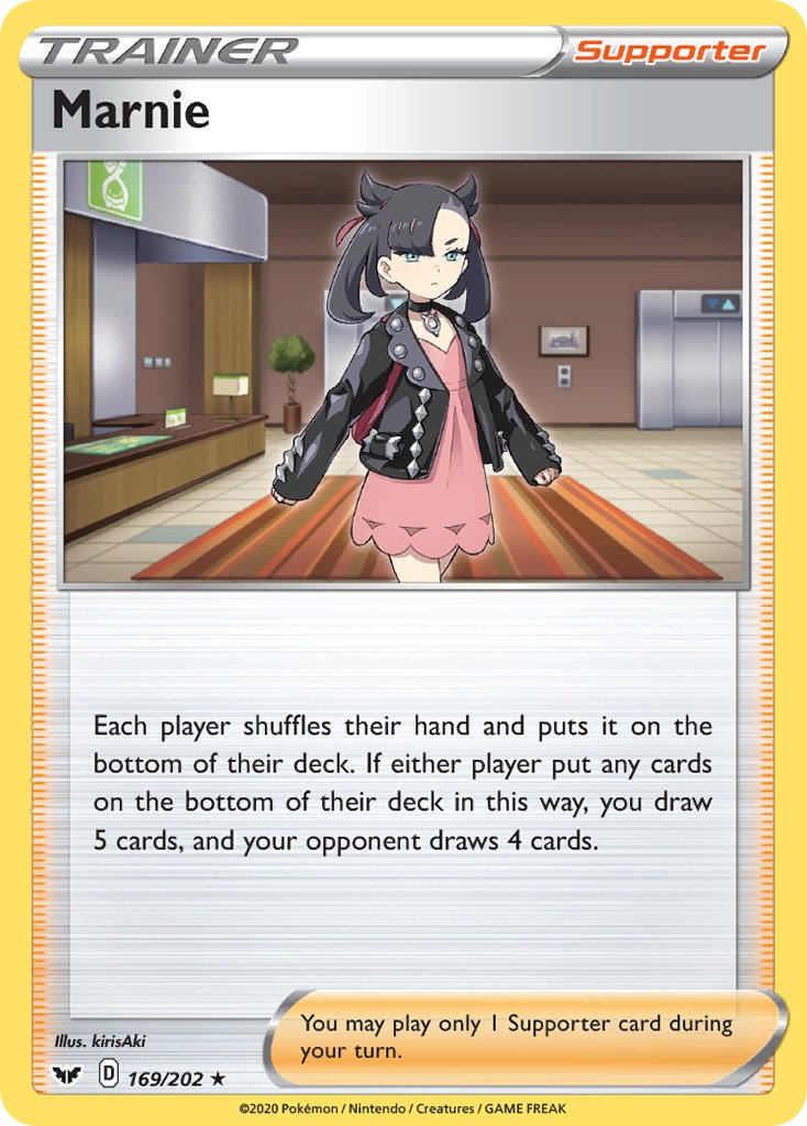 Marnie (169/202) (Theme Deck Exclusive) [Sword & Shield: Base Set] | Exor Games New Glasgow