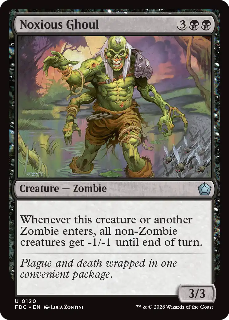 Noxious Ghoul [Foundations Commander] | Exor Games New Glasgow