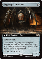 Giggling Skitterspike (Extended Art) [Duskmourn: House of Horror Commander] | Exor Games New Glasgow