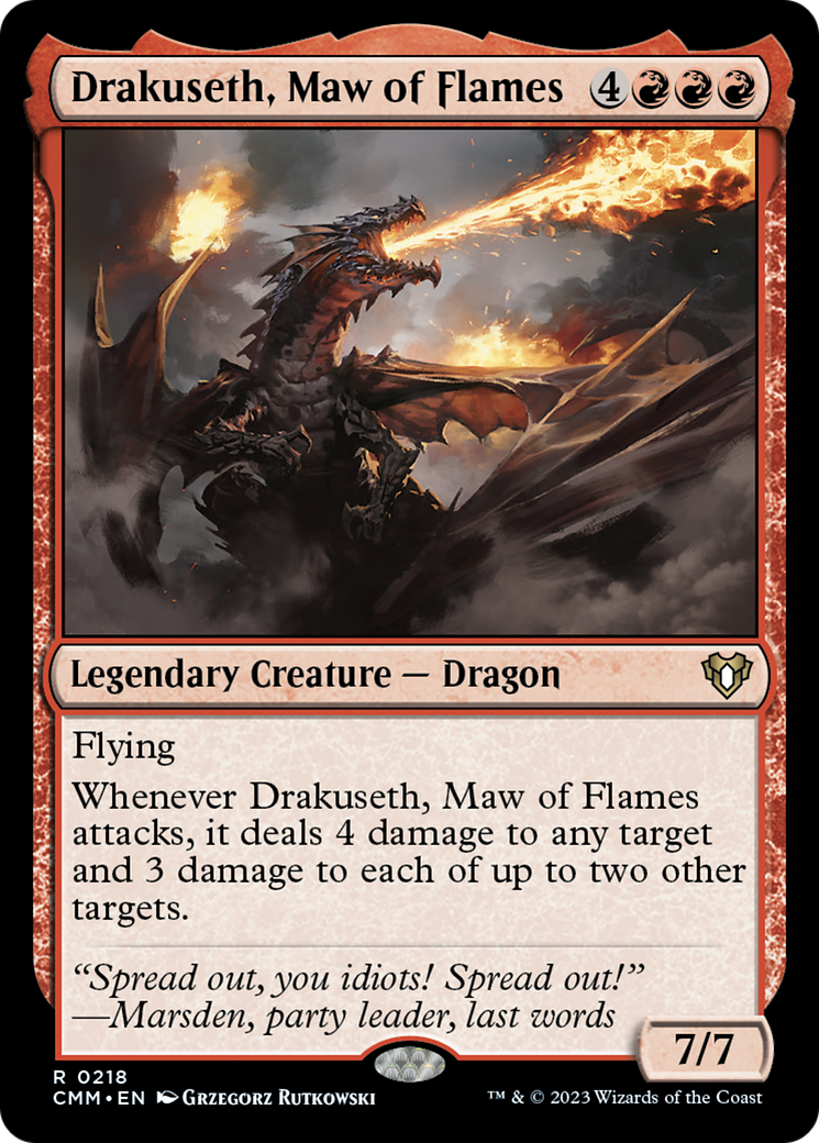 Drakuseth, Maw of Flames [Commander Masters] | Exor Games New Glasgow