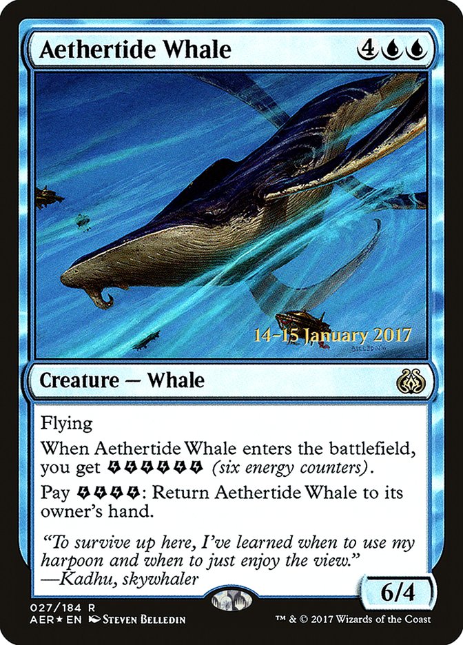 Aethertide Whale [Aether Revolt Prerelease Promos] | Exor Games New Glasgow