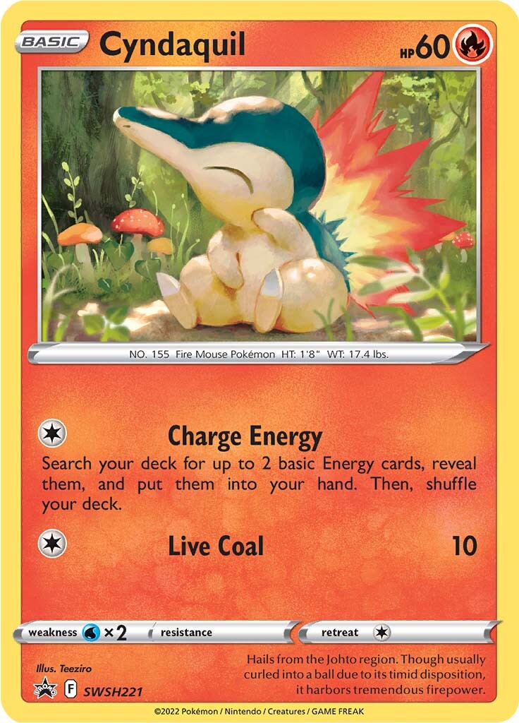 Cyndaquil (SWSH221) [Sword & Shield: Black Star Promos] | Exor Games New Glasgow