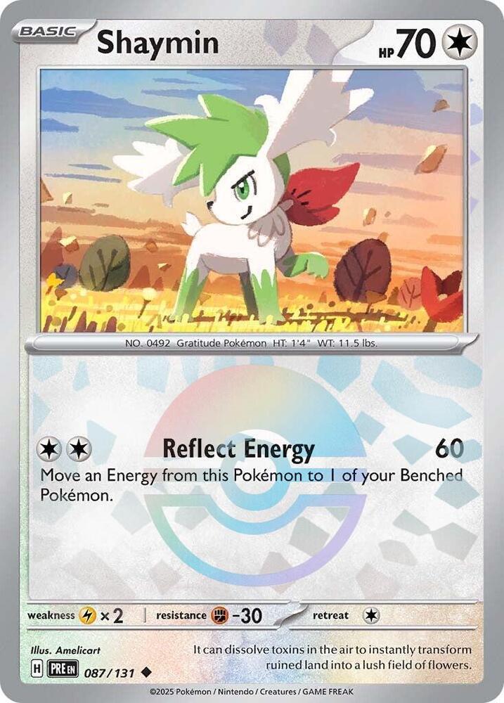 Shaymin (087/131) (Poke Ball Pattern) [Scarlet & Violet: Prismatic Evolutions] | Exor Games New Glasgow
