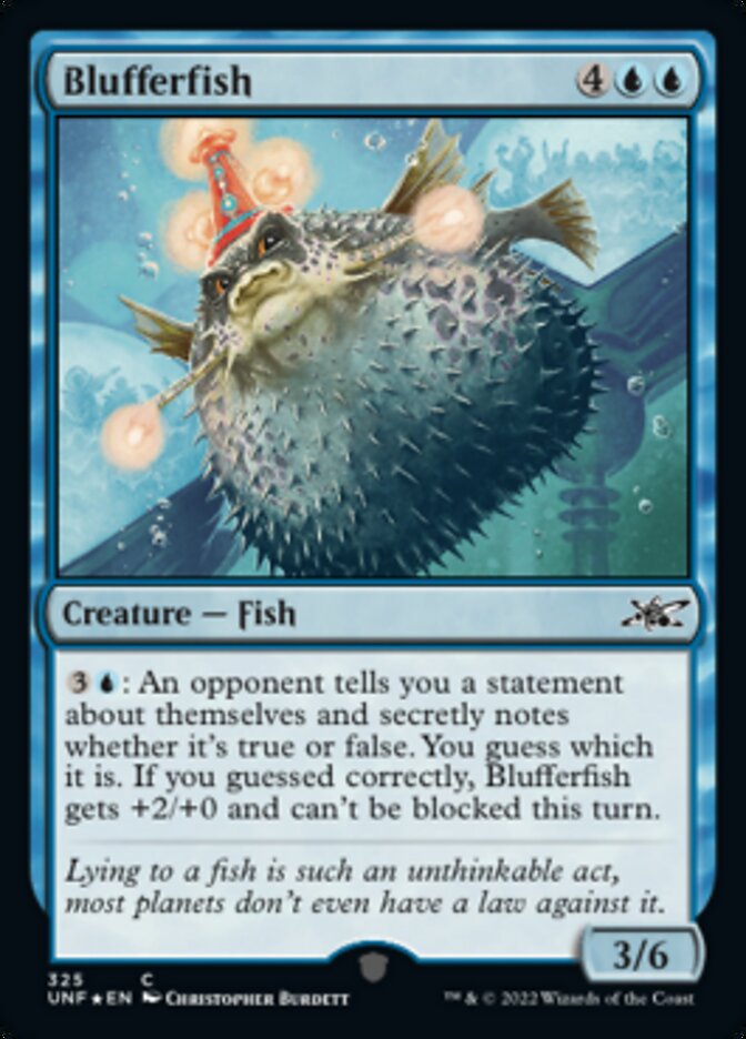 Blufferfish (Galaxy Foil) [Unfinity] | Exor Games New Glasgow