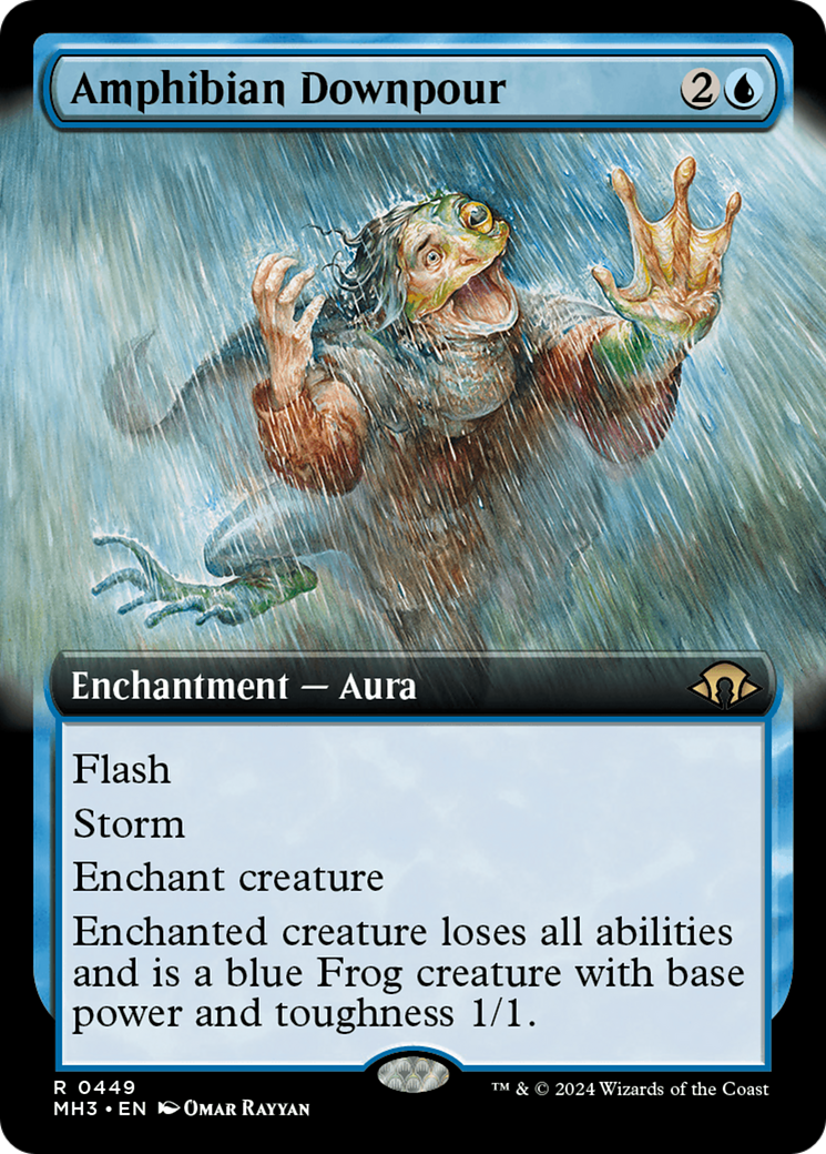 Amphibian Downpour (Extended Art) [Modern Horizons 3] | Exor Games New Glasgow