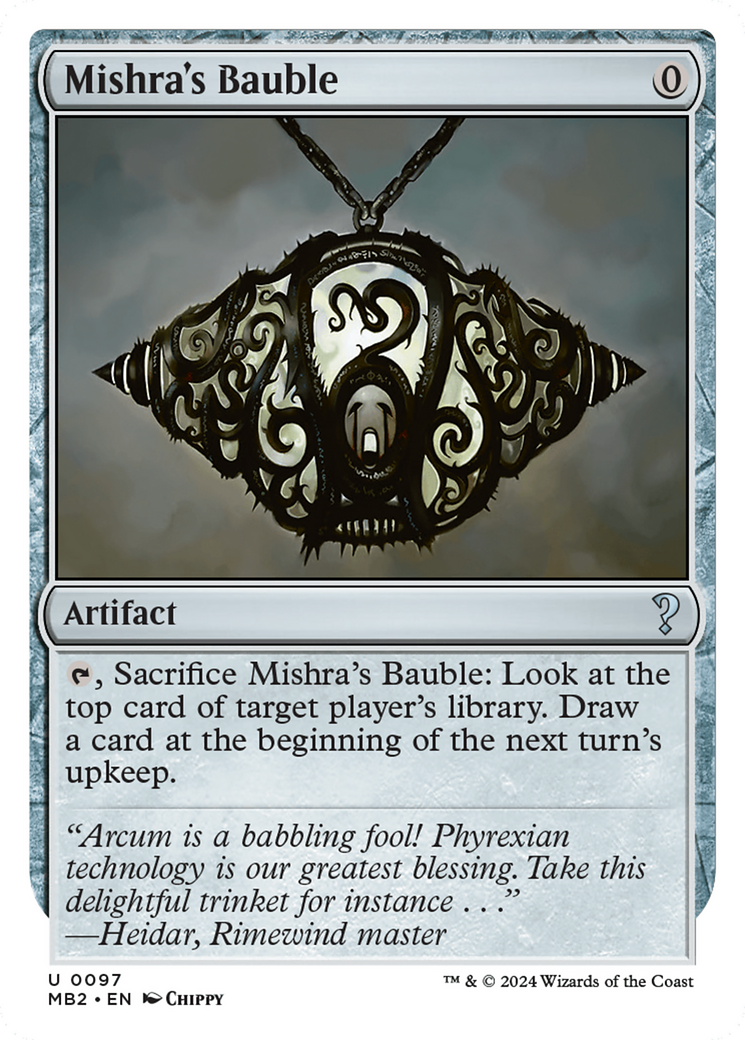 Mishra's Bauble (White Border) [Mystery Booster 2] | Exor Games New Glasgow