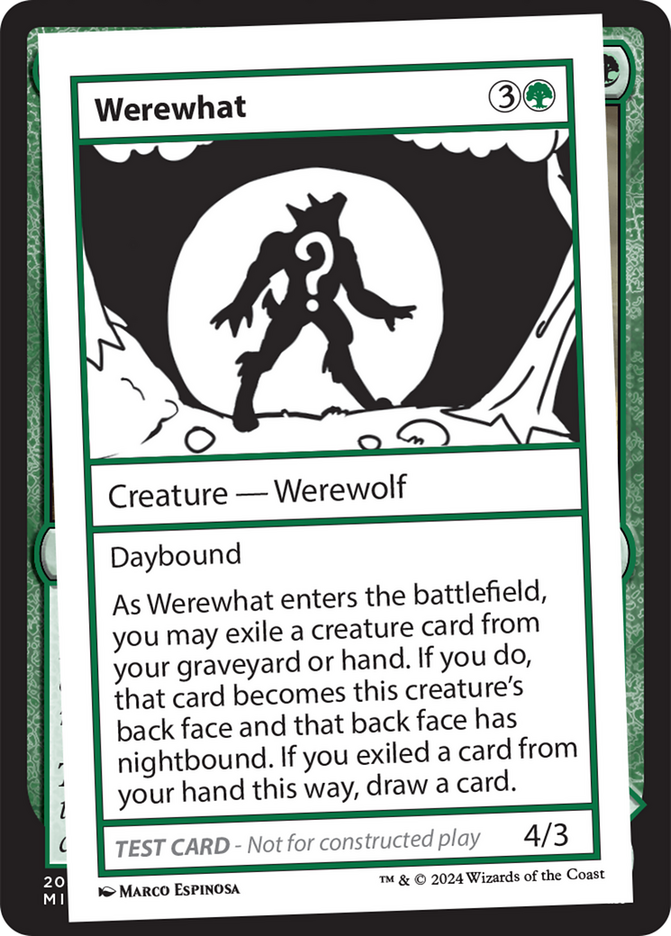 Werewhat [Mystery Booster 2 Playtest Cards] | Exor Games New Glasgow