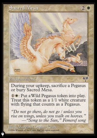 Sacred Mesa [The List] | Exor Games New Glasgow