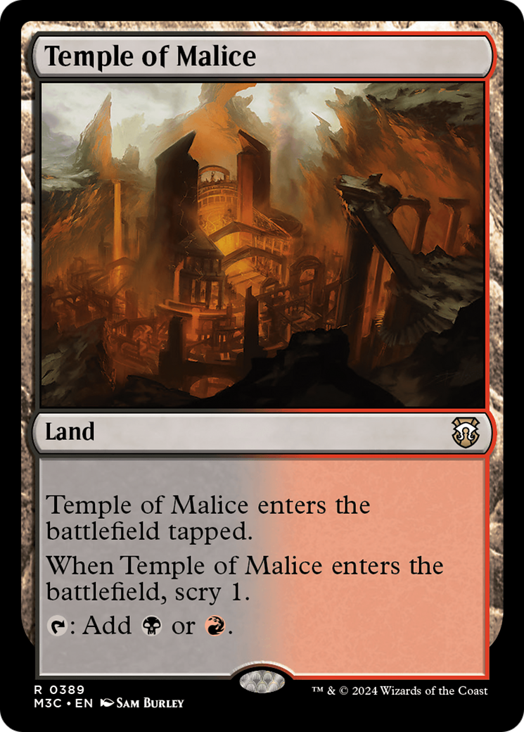 Temple of Malice (Ripple Foil) [Modern Horizons 3 Commander] | Exor Games New Glasgow