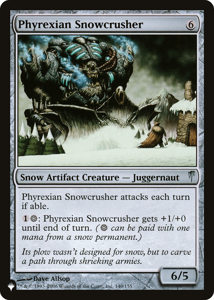 Phyrexian Snowcrusher [The List] | Exor Games New Glasgow