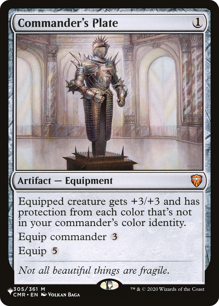 Commander's Plate [The List] | Exor Games New Glasgow