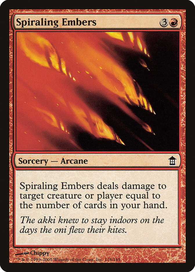 Spiraling Embers [Saviors of Kamigawa] | Exor Games New Glasgow