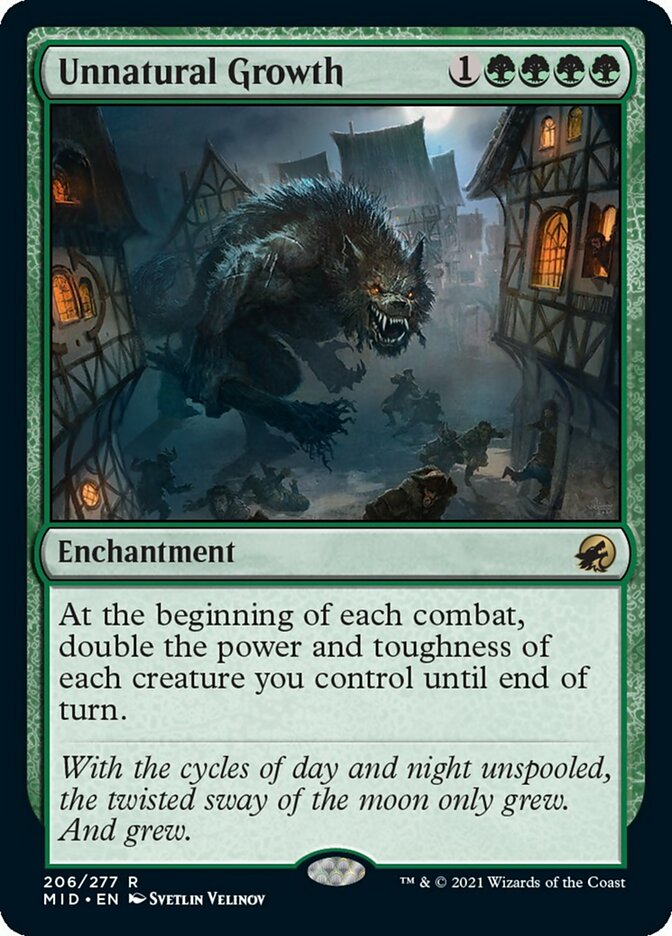 Unnatural Growth [Innistrad: Midnight Hunt] | Exor Games New Glasgow