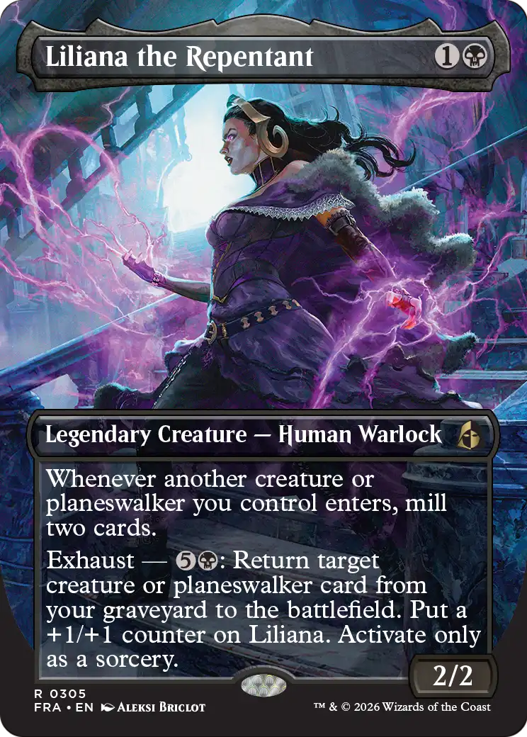 Liliana the Repentant (Borderless) [Reality Fracture] | Exor Games New Glasgow