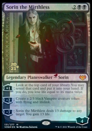 Sorin the Mirthless [Innistrad: Crimson Vow Prerelease Promos] | Exor Games New Glasgow