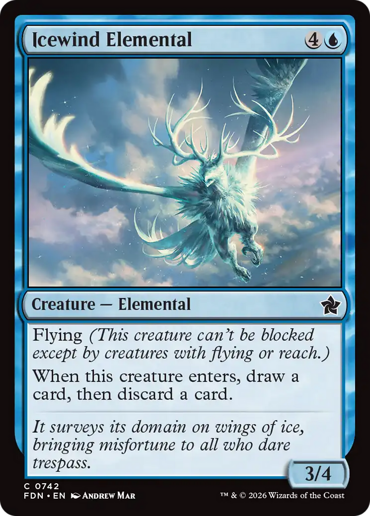 Icewind Elemental (0742) [Foundations] | Exor Games New Glasgow