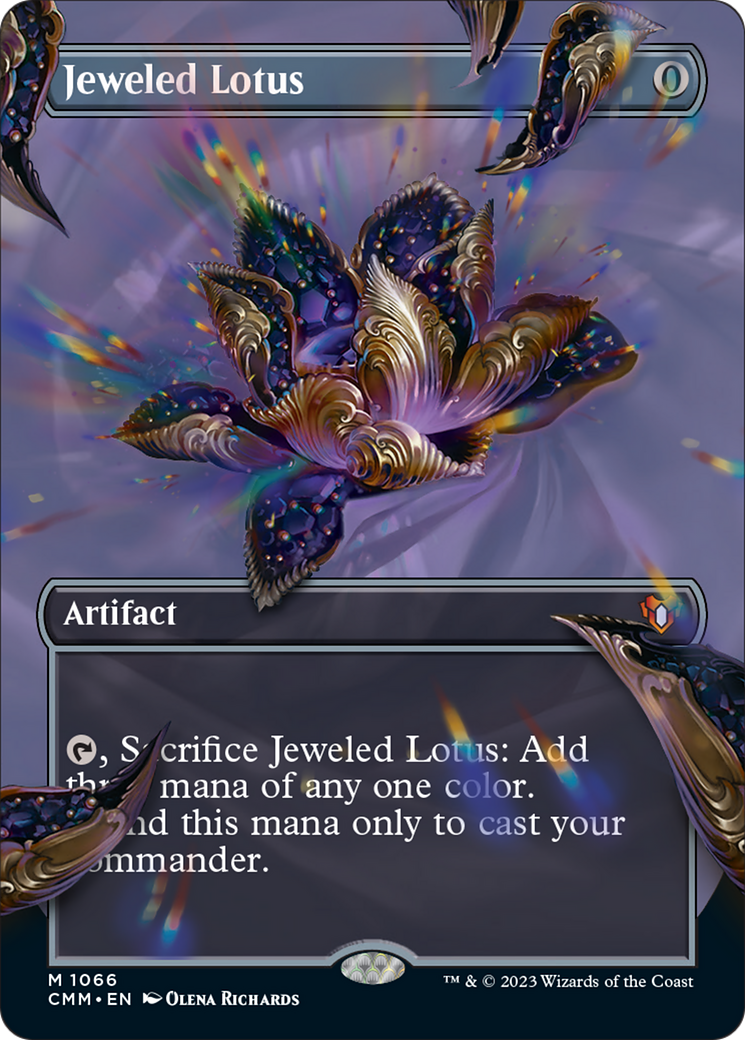 Jeweled Lotus (Borderless Textured Foil Frame Break) [Commander Masters] | Exor Games New Glasgow