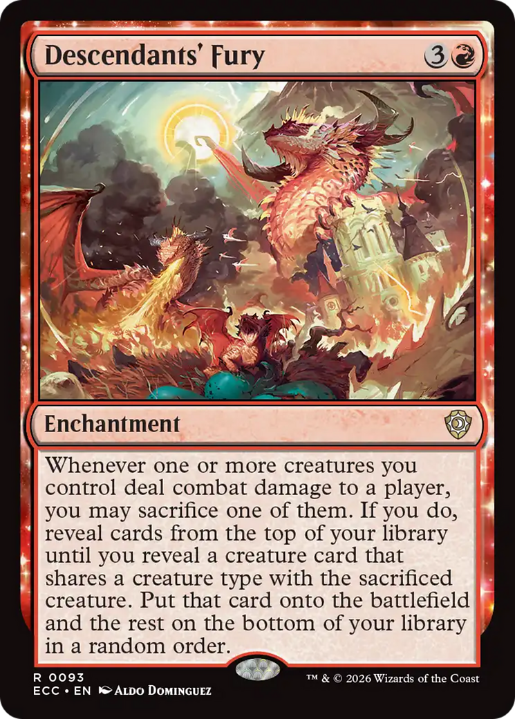 Descendants' Fury [Lorwyn Eclipsed Commander] | Exor Games New Glasgow