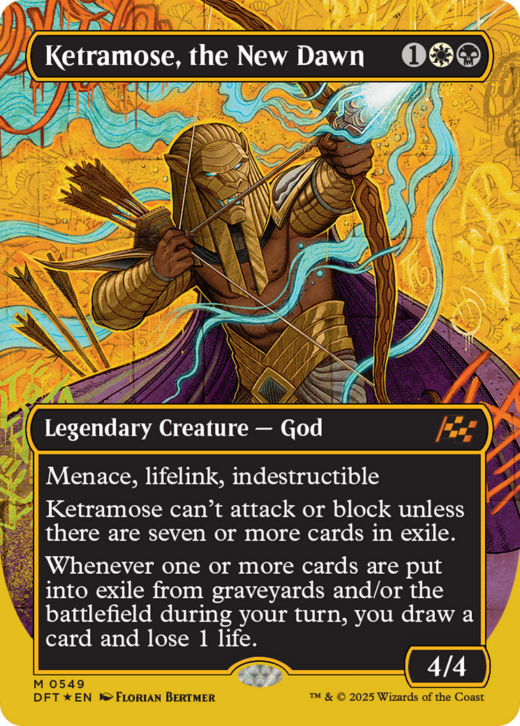Ketramose, the New Dawn (Borderless) (First-Place Foil) [Aetherdrift] | Exor Games New Glasgow