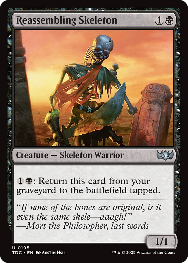 Reassembling Skeleton [Tarkir: Dragonstorm Commander] | Exor Games New Glasgow