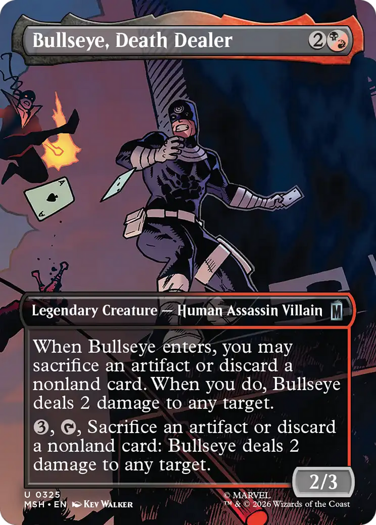 Bullseye, Death Dealer (Borderless) [Marvel Super Heroes] | Exor Games New Glasgow