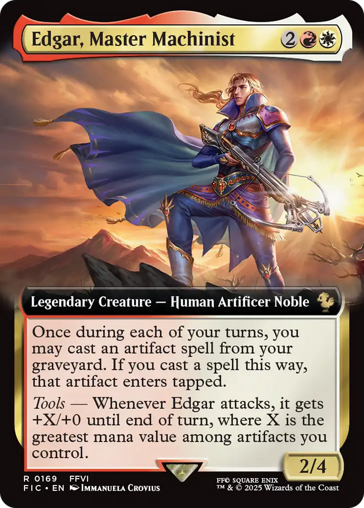 Edgar, Master Machinist (Extended Art) [FINAL FANTASY Commander] | Exor Games New Glasgow