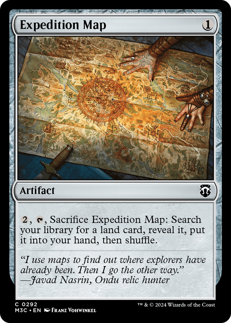 Expedition Map (Ripple Foil) [Modern Horizons 3 Commander] | Exor Games New Glasgow