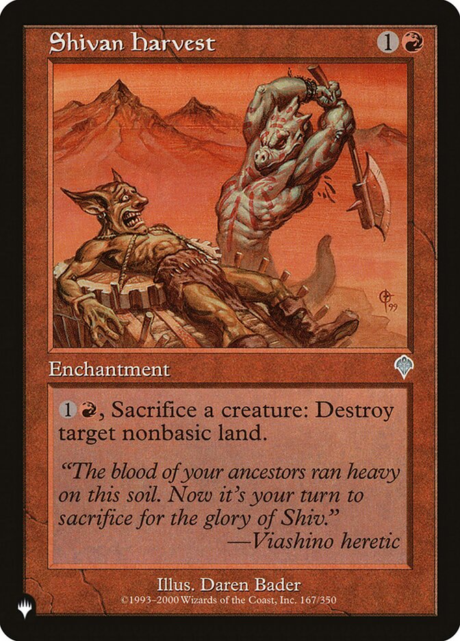 Shivan Harvest [The List] | Exor Games New Glasgow